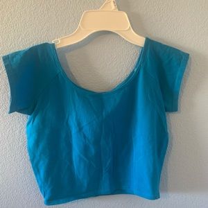 Royal Blue Crop Top